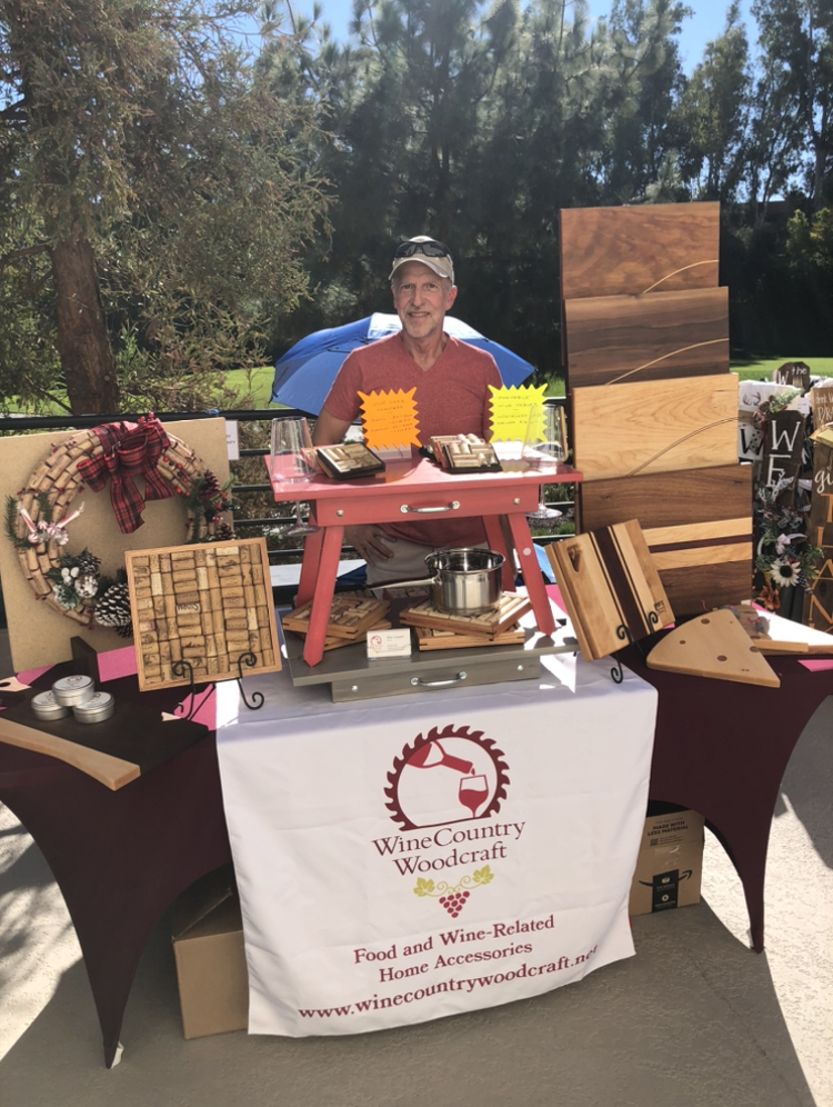 Wine Country Woodcraft Craft Fair Booth